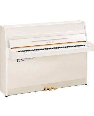 Yamaha B1 TC3 Silent Piano PWH - Weiß, Ansicht: schräg frontal