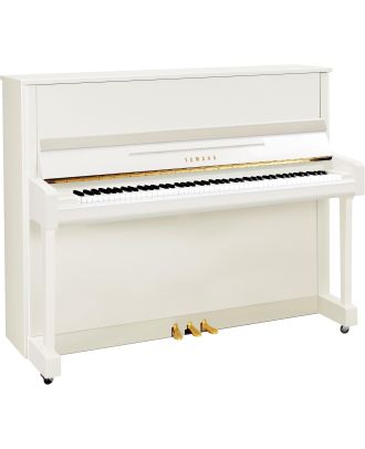 Yamaha klavier B3 weiss Hochglanz, Ansicht: frontal