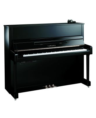 Yamaha B3 TC3 Silent Piano PEC - Schwarz Hochglanz Chrom, Ansicht frontal
