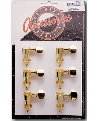 6X1 Mechanik für e-Gitarren und Westerngitarren gold