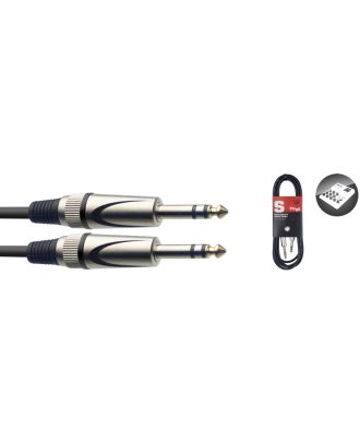 Deluxe Audiokabel, Stereoklinke/Stereoklinke, 1m