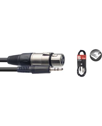 Deluxe Audiokabel, Stereo mini-klinke/Fr.XLR, 1m
