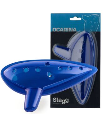 Ocarina aus Kunststoff, blau
