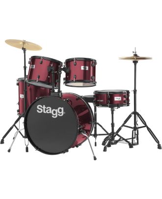 22" Schlagzeug, Drumset, komplett, TIM122B WR, weinrot