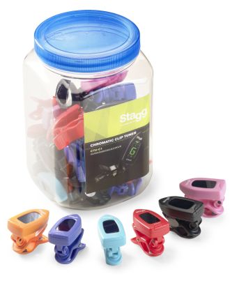 30x CTU-C1, Auto-chromatisches Clip-On Stimmgerät, in einer Plastikdose