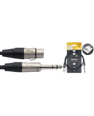 Premium Audiokabel, XLR - Stereoklinke