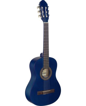 einfache Konzertgitarre 1/2 blau matt