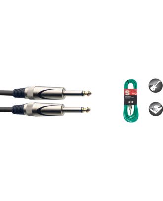 Instrumentenkabel grün mit robusten Steckern