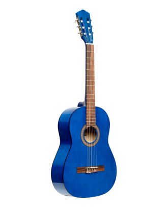 3/4 klassische Gitarre mit Lindendecke, blau
