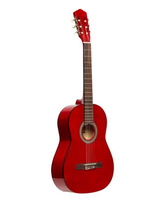 3/4 klassische Gitarre mit Lindendecke, rot