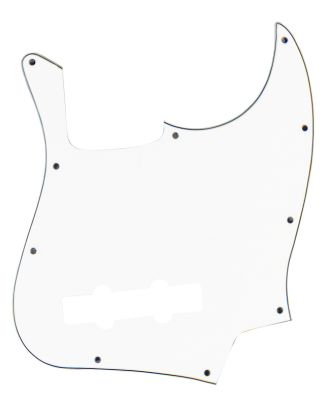 ABS Schlagplatte für J-Typ E-Bass, 3-teilig, weiß