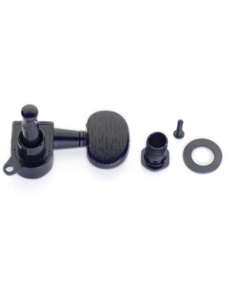 Druckguss-Mechaniken 2 x 3, für Akustikgitarre, schwarz
