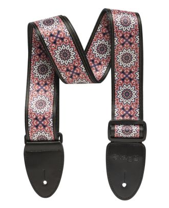 Terylen-Gitarrengurt mit Mandala-Muster