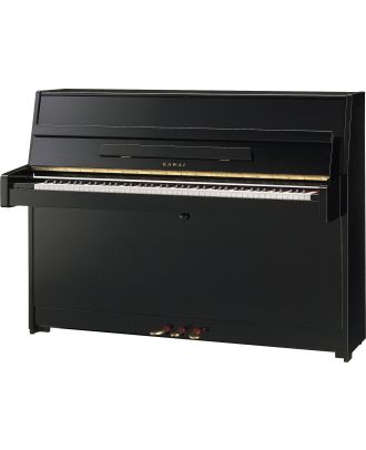 Kawai K15 E Klavier schwarz, Ansicht: frontal