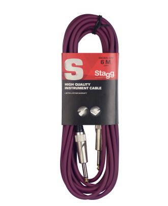 Instrumentenkabel 6 Meter violett